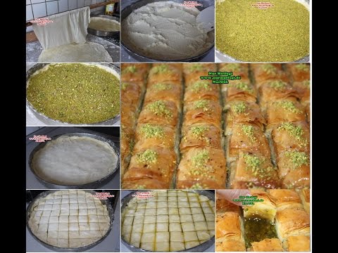 40 Kat Fıstıklı  Antep Baklavası Nasıl Yapılır? Kaymaklı Baklava Tarifi