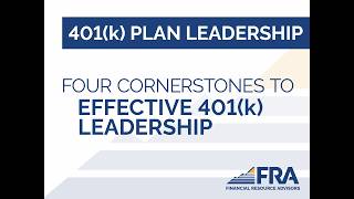 Four Cornerstones to Effective 401(k) Leadership Training