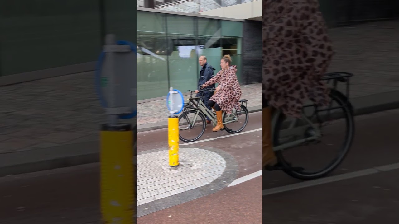How they ride bikes in The Netherlands - Provenierstunnel, Rotterdam