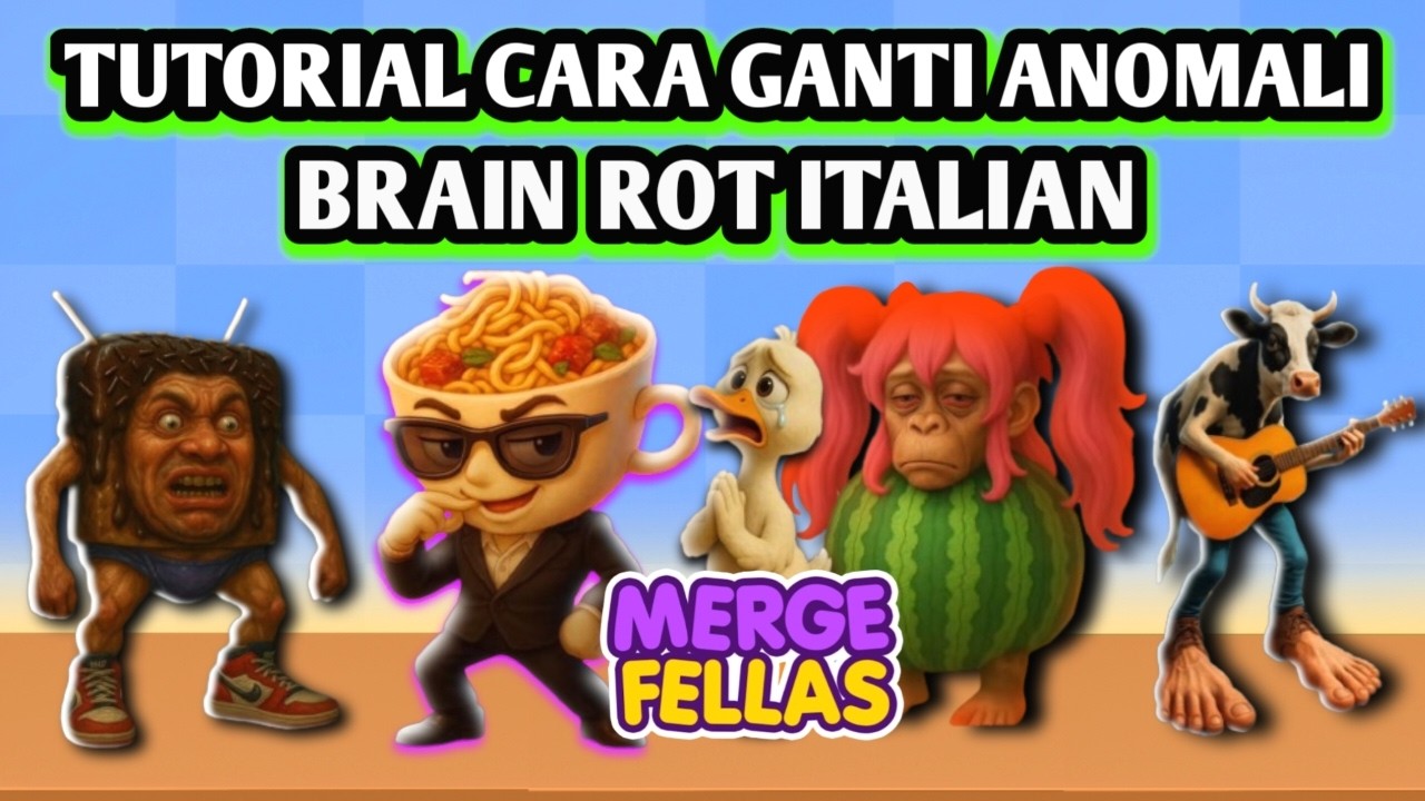 Как изменить персонажа Brainrot в Merge Fellas! Полное и простое руководство🔥 (субтитры)