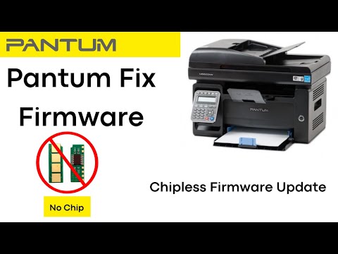 #Pantum MFP 6550NW, M6600 printing with #chipless toner for series #firmware update.