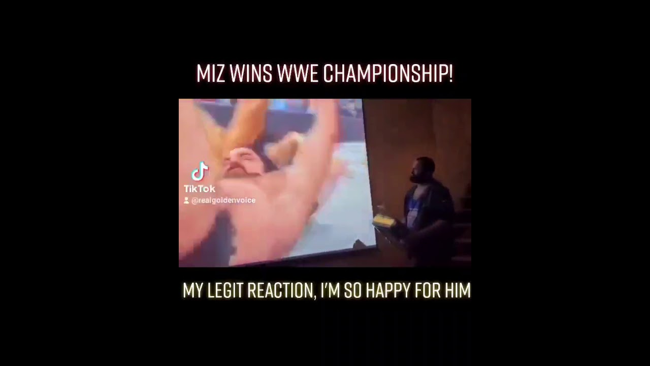 MIZ WINS THE WWE CHAMPIONSHIP!
