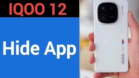 how to hide app,iqoo 12 me App hide kaise kare