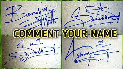 How to draw a signature like a billionaire l l My subscriber signatures Create Signature