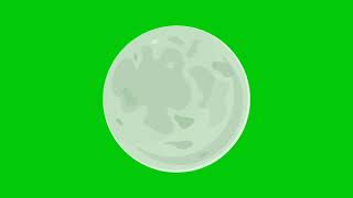 Moon animation in green screen (2020)