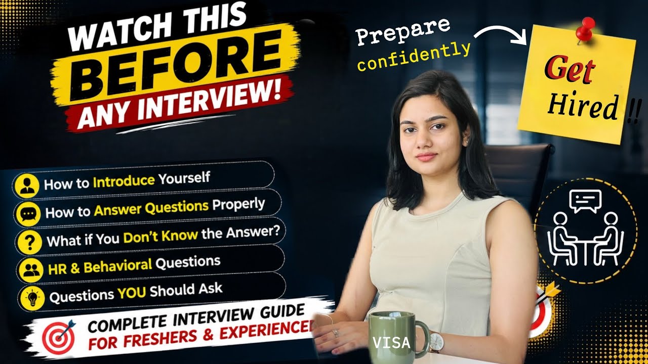 Watch This Before Your Interview|How to Introduce Yourself, Answer ...