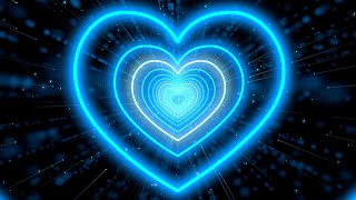 Background Video💙Heart Background | Neon Heart Background Video | Wallpaper Heart