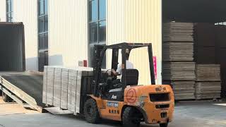 Stacked Custom Timber Cargo Being Loaded Into Containers For Global Partners