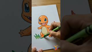 🔥 Charmander Drawing To Amazing Painting 🎨 | Pokémon Art Time Lapse #shorts #pokemon #pokemonfanart