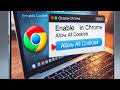 How to Enable COOKIES in Chrome Browser on laptop