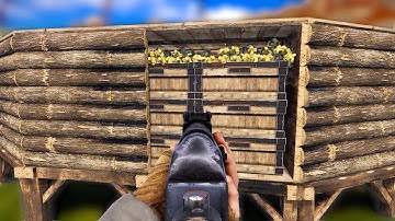 i found a RICH STOCKPILE in a TINY WOODEN NOOB BASE!