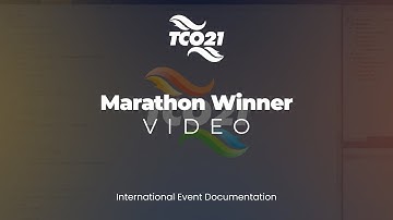 Topcoder - TCO21 Marathon Winner Video | International Event Documentation