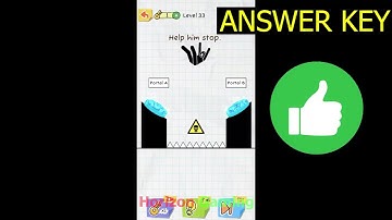 Draw 2 Save: Stickman Puzzle LEVEL 33 - Help him stop - Gameplay Walkthrough Android IOS