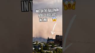 A #haboob engulfs downtown Phoenix and the Dbacks ballpark #monsoon #duststorm