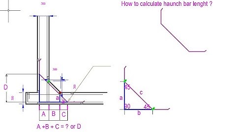 Haunch bar Cutting length formula I Haunch bar calculation simple formula I Haunch bar Excel Sheet I