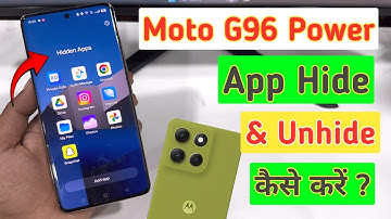 How to hide apps in Moto g86 Power 5g | How to hide & unhide apps in Moto g86 Power 5g