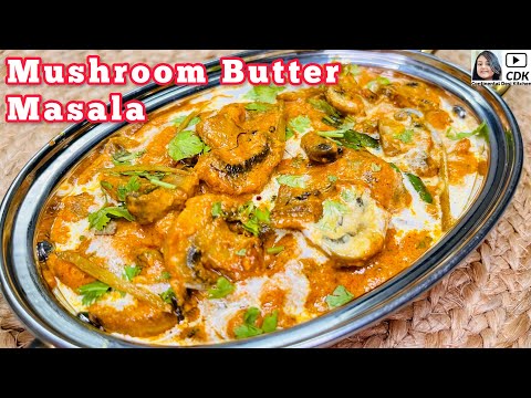 Mushroom Butter Masala | Mushroom Masala Restaurant Style | Mushroom Gravy Recipe | #mushroom