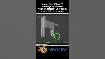Blender Animal Shape 3D Modeling Easy Workflow #Blender #3dmodeling #animal #tutorial #workflow