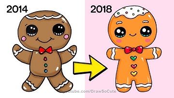 How to Draw a Gingerbread Man Easy | NEW