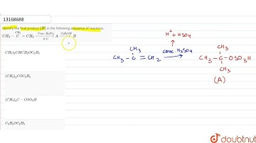 Identify the final product (B) in the following sequence of reactions.CH_(3)-overset(CH_(3))(C )...