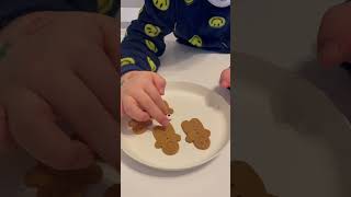 Decorating gingerbread man cookies 🫚
