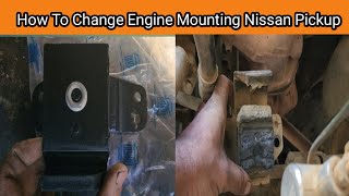 How to change engine mounting | Nissan pickup engine mount replacement | Auto Solutions with tahi... How To Replac Engine Mounts Nissan Mount Replacement Nissan Auto Solutions With Tahir719