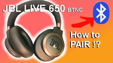 How to pair JBL LIVE 650 headphones with your smartphone