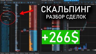 Скальпинг +266$ | Разбор сделок, Трейдинг на бирже Binance, Криптотрейдинг Обучение. | Биткоин