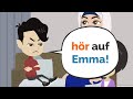 Deutsch lernen  die ganze geschichte von lukas und emma  wortschatz und verben