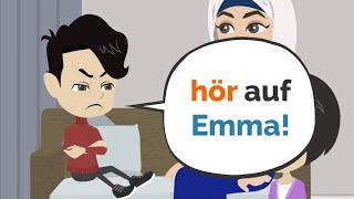 Learn German | The whole story of Luke and Emma | Vocabulary and verbs.