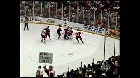 McCarty Goal 1997 Finals, Game 4 with local (WJR) ...