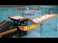 Hot Wheels exotics shark attack swimming pool tournament race