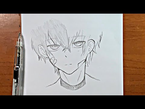 easy anime drawing | how to draw anime boy step-by-step easy