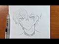 easy anime drawing | how to draw anime boy step-by-step easy