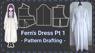 Frieren - Fern Cosplay Tutorial - Full Details Drafting - DIY Sewing