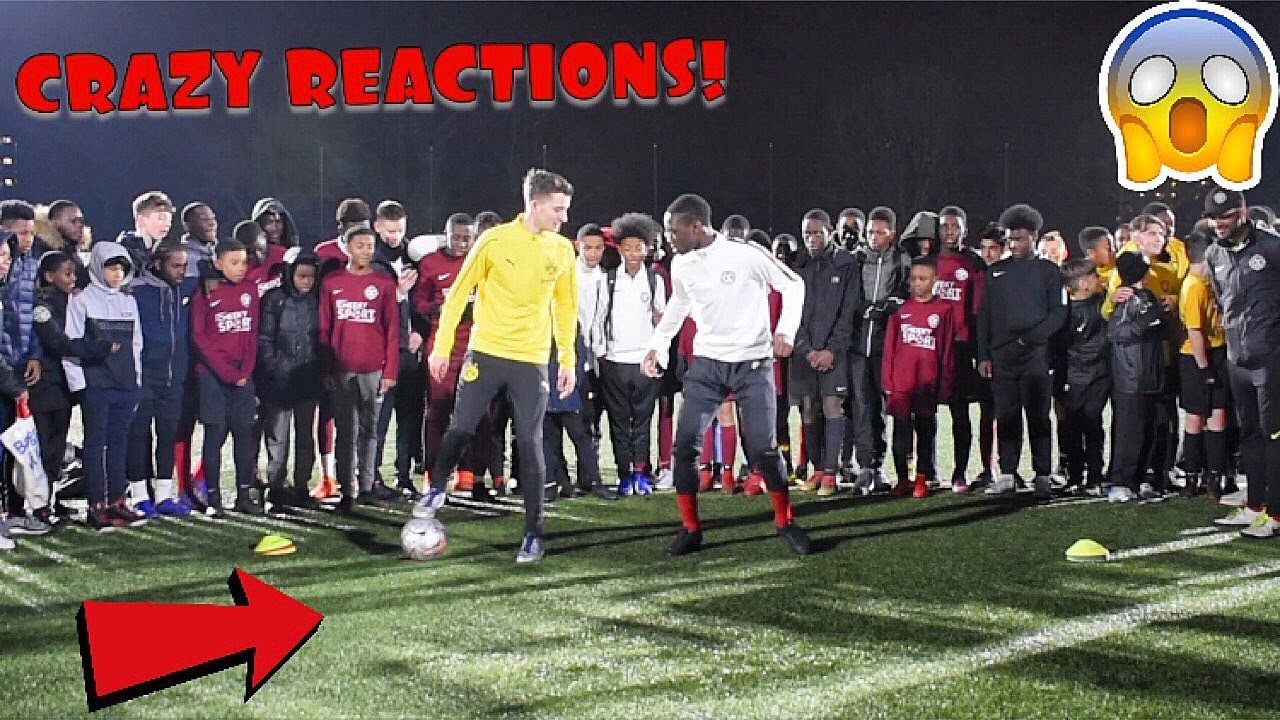 I tried to NUTMEG EVERY PLAYER IN A YOUTH FOOTBALL TEAM !? (CRAZY
