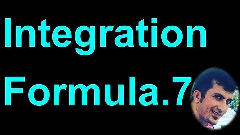 Integration (Formula 7). Trigonometric functions. Calculus