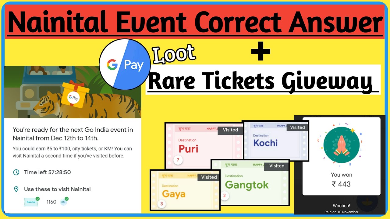 Google Pay Nainital Event Answer | Go India Nainital Event Answer | RajpootTech | ashishishq