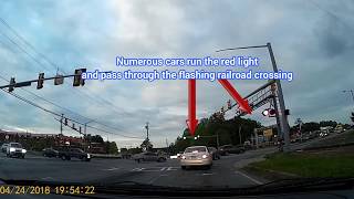 Railroad Crossing and Running Red Lights