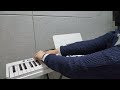 Foldable digital piano playing that I played for about an hour.