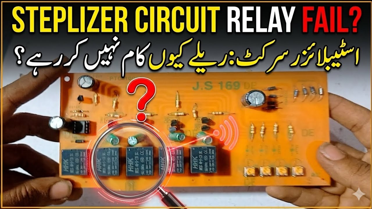 Steplizer Circuit Really Operated nhi Ho Ra || اسٹیبلازر سرکٹ ریلے کیون ...
