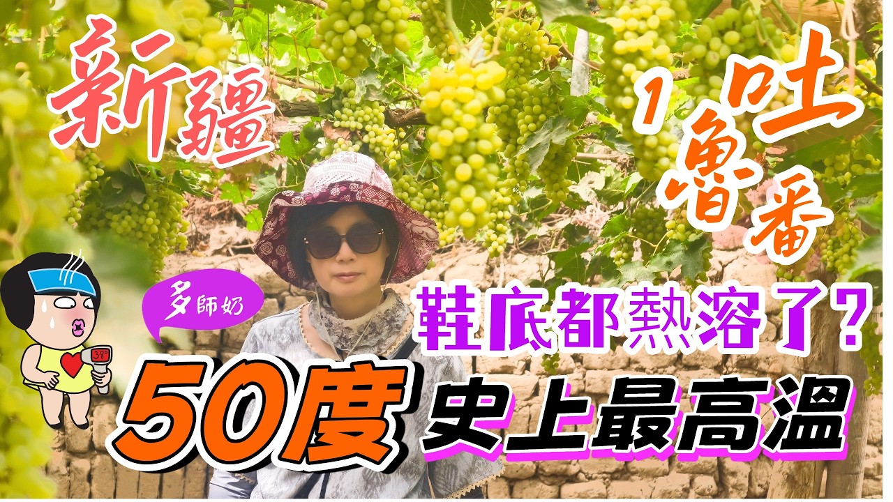 【吐魯番】🤩人體極限.挑戰50度高溫去吐魯番💯冷門景點火雲谷七彩山💖包車推薦➕坎兒井➕葡萄溝➕交河故城 縮圖