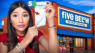 FULL FACE of makeup only FIVE BELOW store | eslis