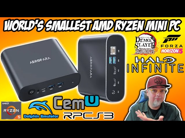 The World's Smallest AMD Ryzen Mini PC! Aerofara Tank56 Review - Gaming u0026 Emulation Tests! class=