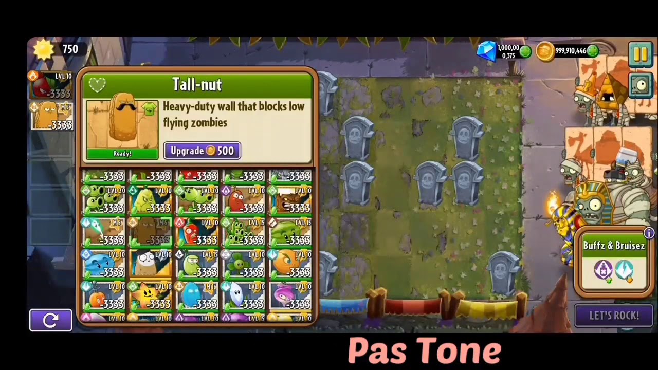 Plants vs Zombies 2 All Plant Mod All Maximal Vs All