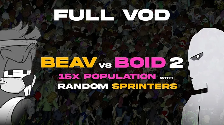 Can I survive 16x POPULATION with RANDOM SPRINTERS in PROJECT ZOMBOID? - BEAV VS BOID 2 (Full VOD)