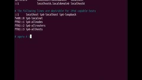 HOSTS BÁSICO - LINUX - LDII - FATEC OSASCO