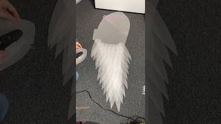 Part 1 angel wings tutorial 🪽🤩 #diy #angelwings #wingsdiy #cosplay #angelwingsdiy #wings #handmade