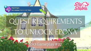 ALL the Quest Requirements to Unlock EPONA  || SSO Gameplay #27