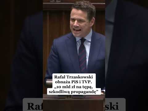 Rafał Trzaskowski obnaża PiS i TVP. "10 mld zł na tępą, szkodliwą propagandę"